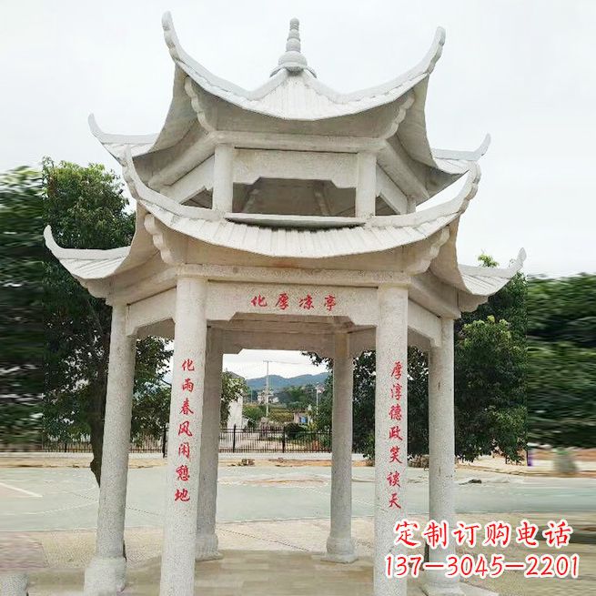 许昌大理石凉亭双层