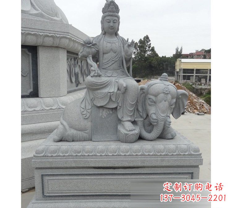 许昌大理石普贤菩萨雕塑