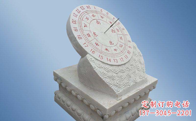 许昌大理石日晷雕塑校园石雕