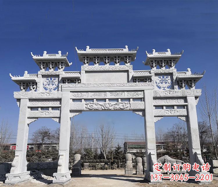 许昌特色大理石牌坊石雕