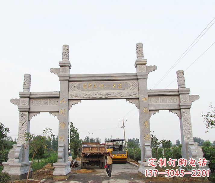 许昌大理石牌坊石雕,艺术精髓永不凋零