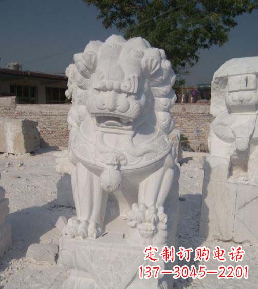 许昌精美大理石狮子雕塑