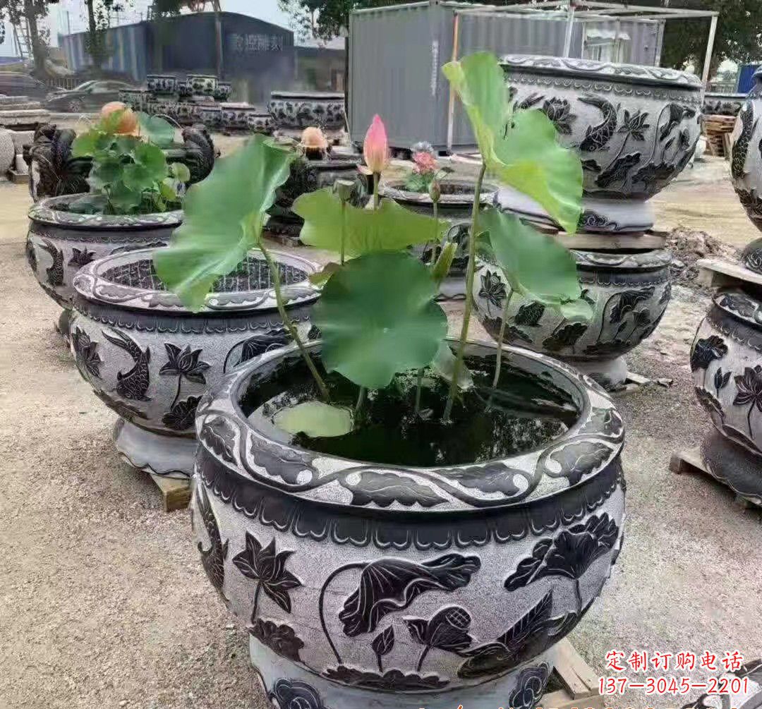 许昌大理石鱼缸雕塑