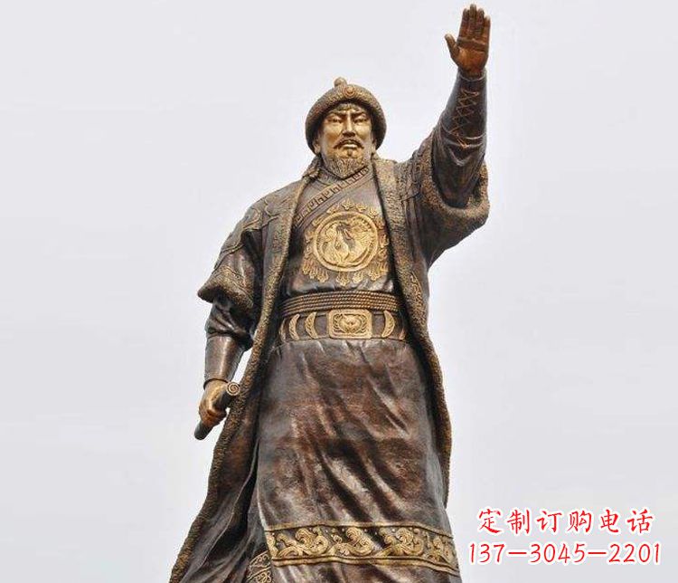 许昌大型成吉思汗铜雕