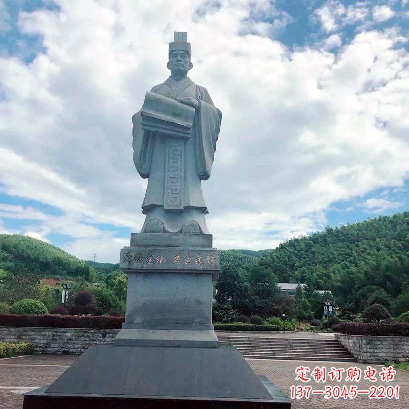 许昌大型蔡伦石雕像-景区广场历史文化名人雕塑