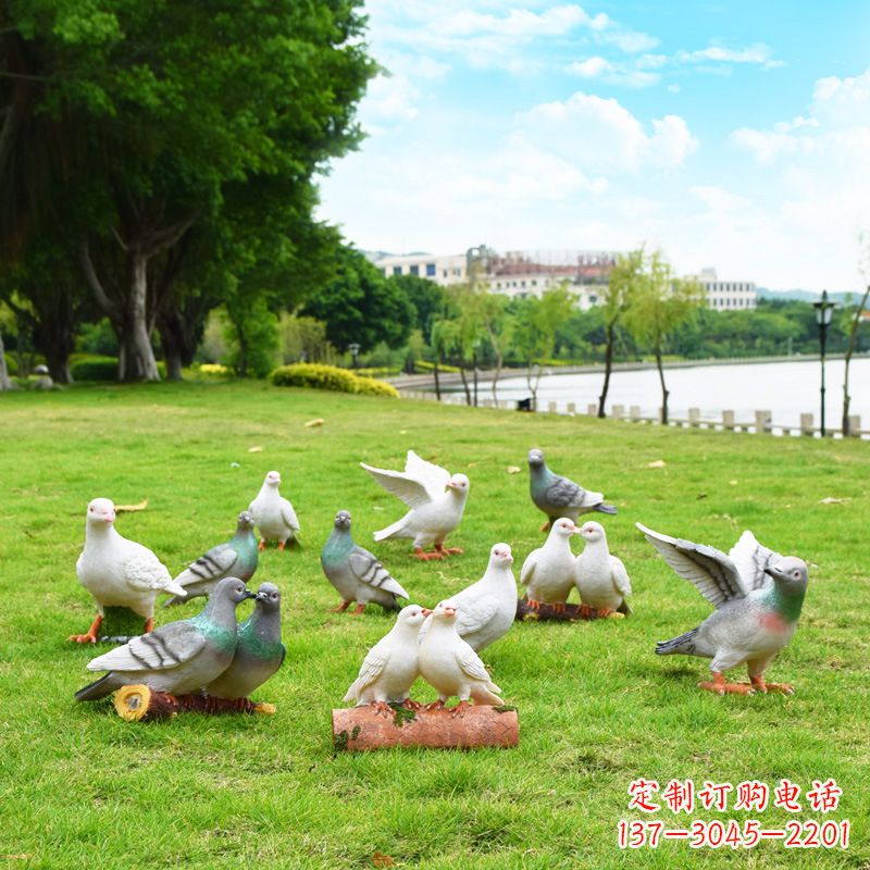 许昌大学和平鸽雕塑