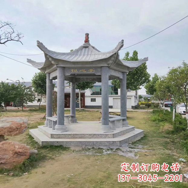 许昌中领雕塑 | 六角石凉亭公园雕塑