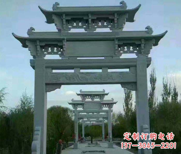 许昌单门大理石牌坊