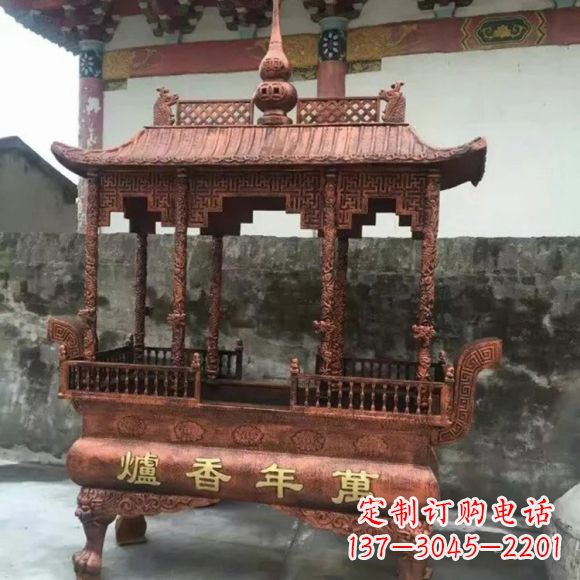 许昌雕刻蝙蝠铜香炉