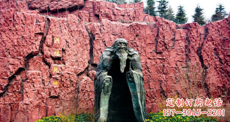 许昌锻铜老子古代名人铜雕