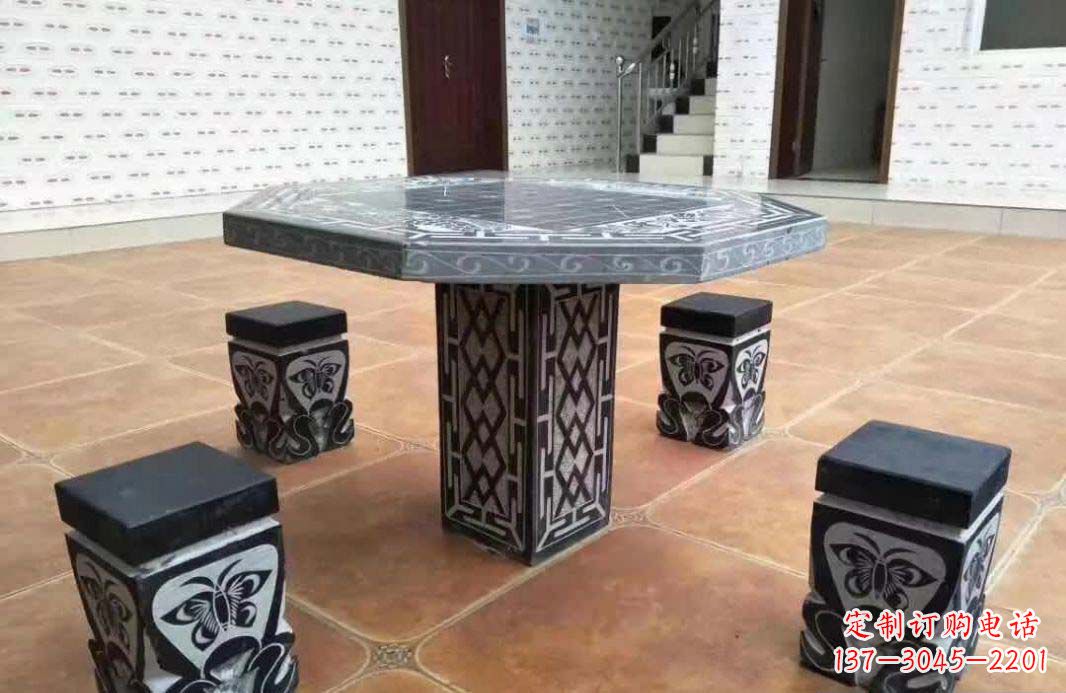 许昌多边形仿古石桌凳