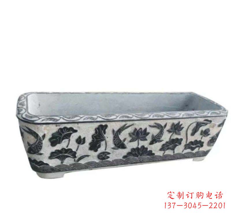 许昌方形水缸石雕
