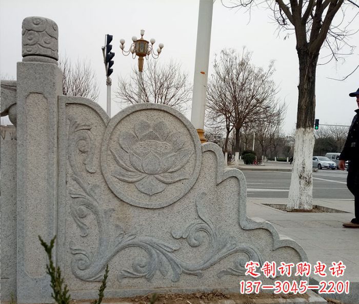 许昌仿古护城河石栏板雕塑