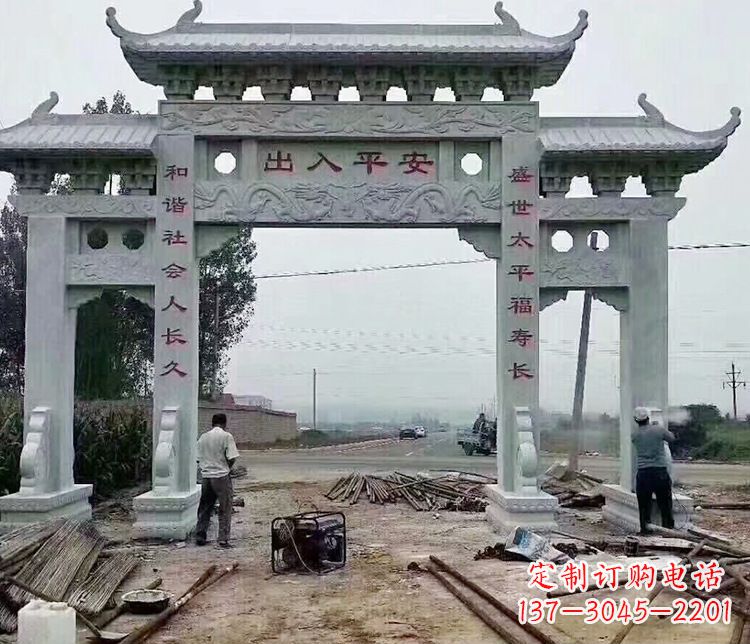 许昌仿古石牌坊石雕
