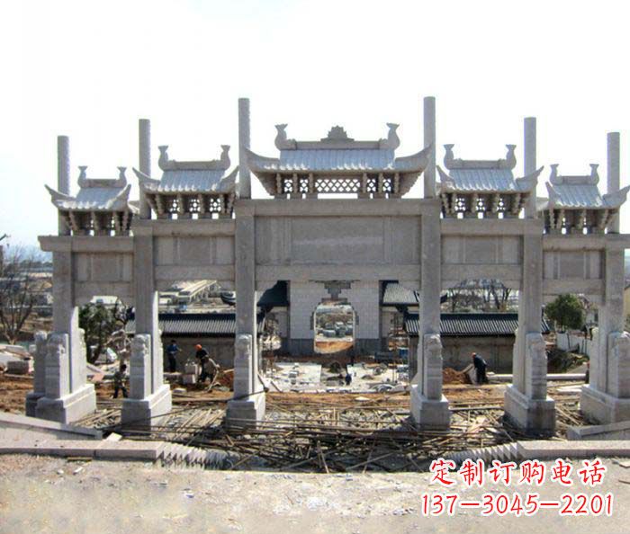 许昌仿古牌坊雕塑,定制专属你的古典魅力