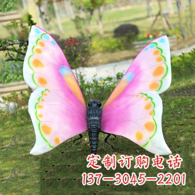 许昌仿真蝴蝶_紫白色款105x100x80