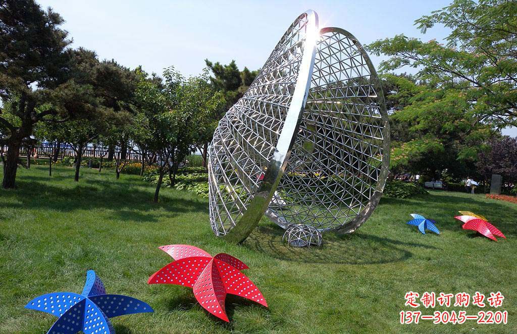 许昌精美不锈钢贝壳海星景观雕塑