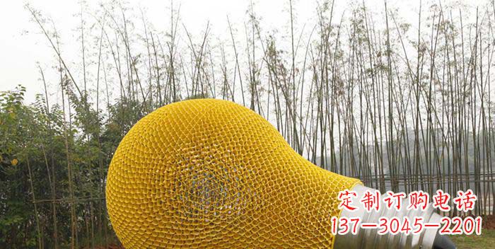 许昌公园不锈钢大型灯泡雕塑