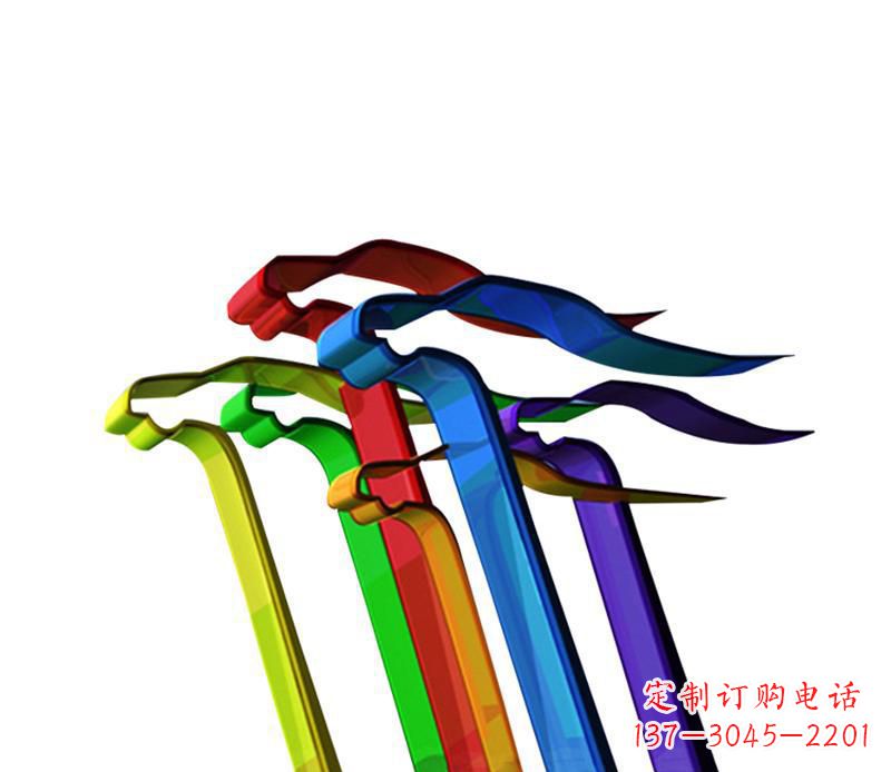 许昌公园不锈钢飞翔飘带景观雕塑