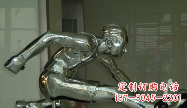 许昌不锈钢运动员雕塑