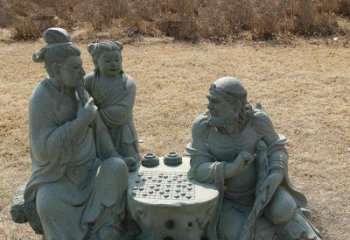 许昌八仙下棋铜雕塑