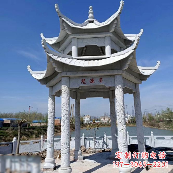 许昌公园大理石凉亭