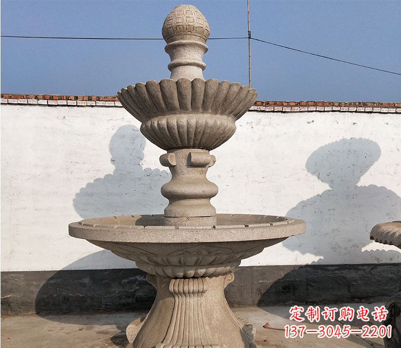 许昌中领雕塑定制公园大理石喷泉雕塑