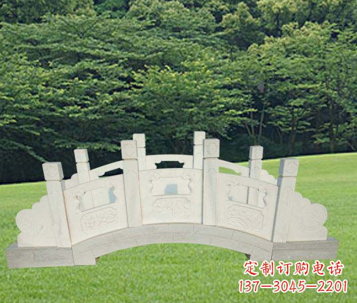 许昌公园汉白玉石拱桥