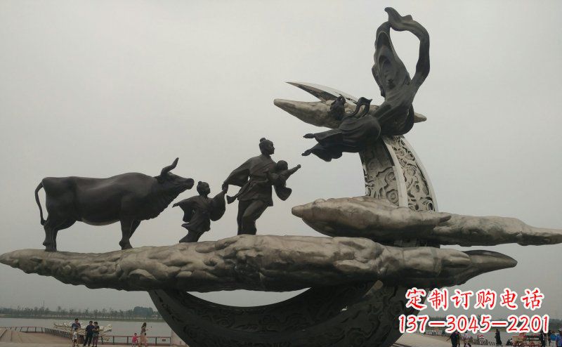 许昌非凡爱恋不锈钢牛郎织女雕塑
