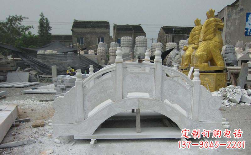 许昌公园景观大理石拱桥雕塑