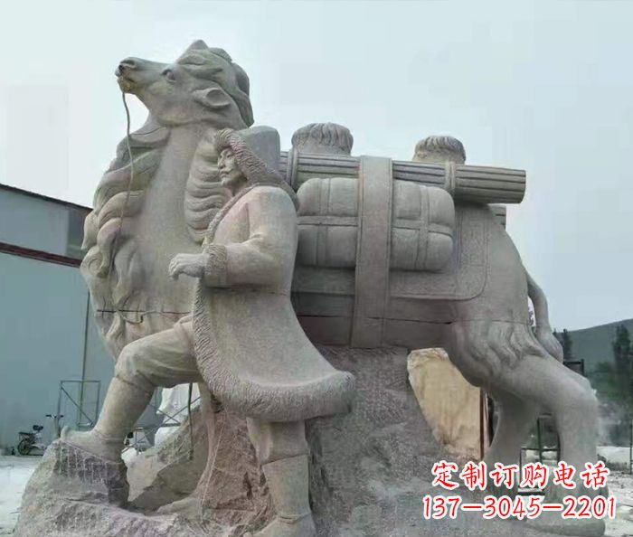 许昌精致精美的大理石骆驼石雕