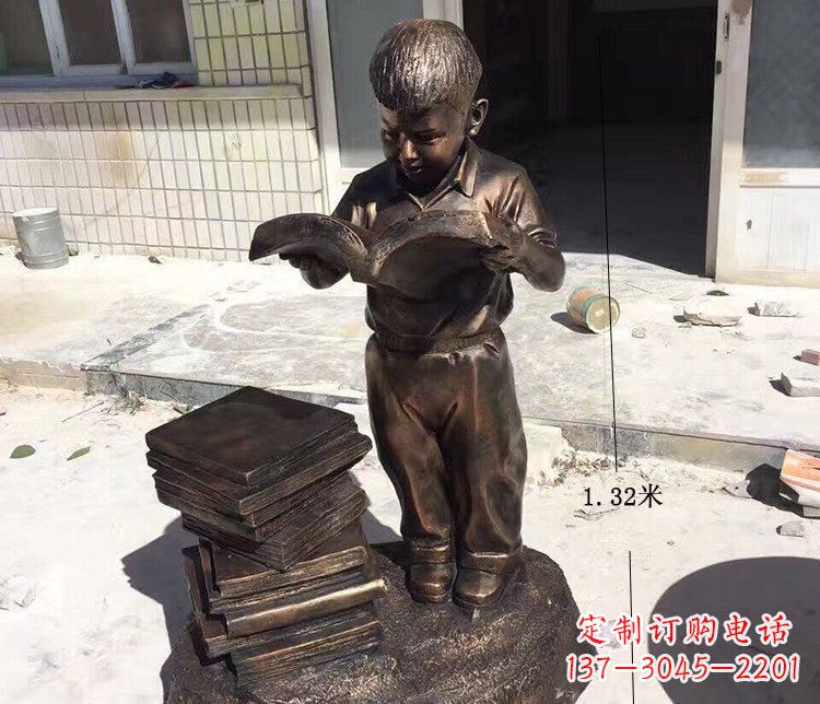 许昌杰出的小孩铜雕