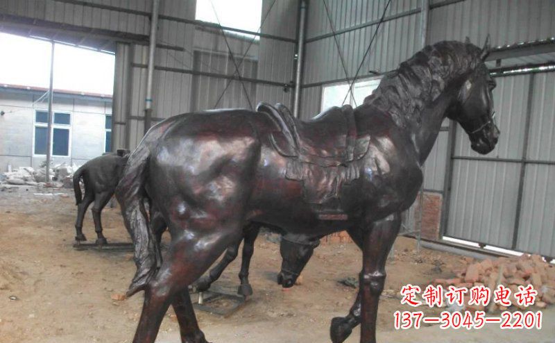 许昌公园铜马动物铜雕