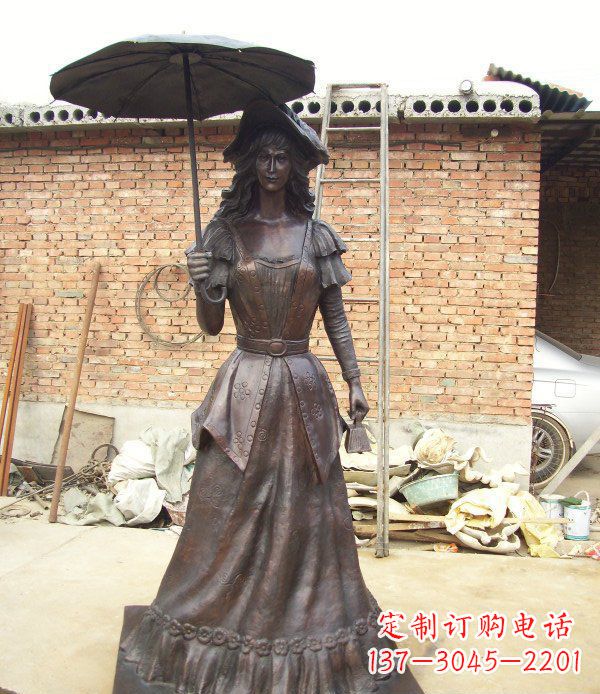 许昌公园西洋美女人物铜雕