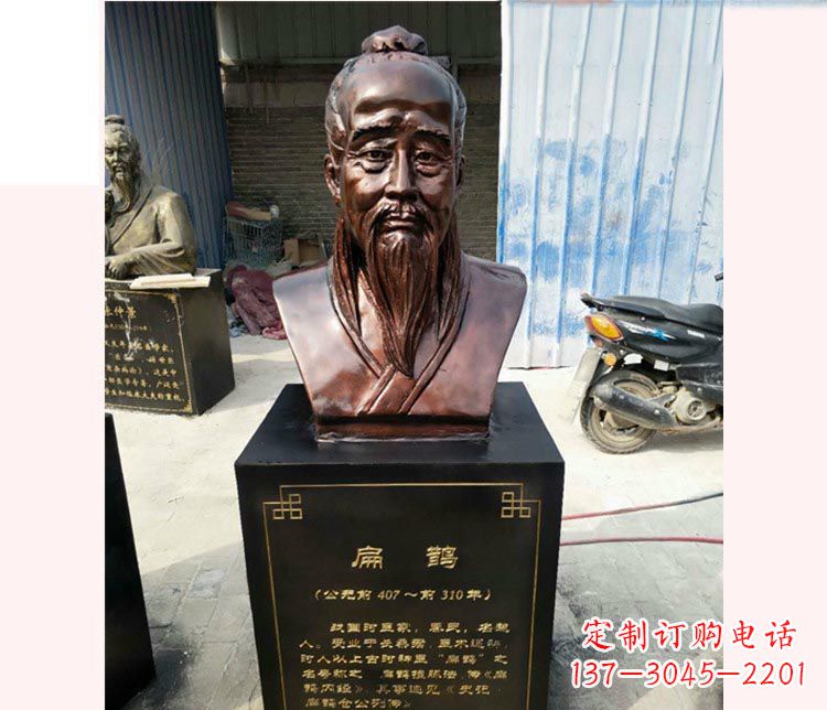 许昌铸造古代名医扁鹊胸像，展现生命的传承之美