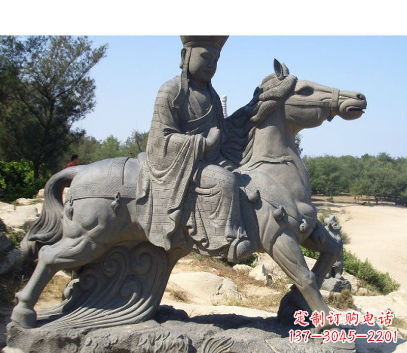 许昌中领雕塑:古代人物唐僧骑马雕塑