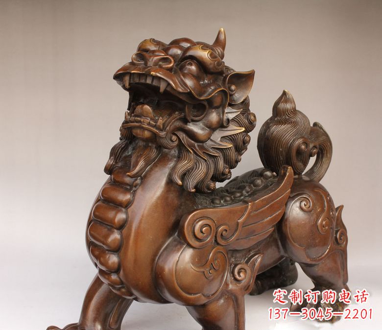 许昌古代神兽貔貅铜雕