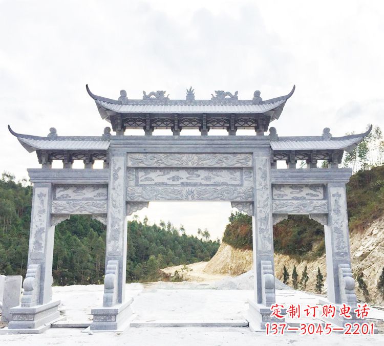许昌中领雕塑精美牌坊雕塑