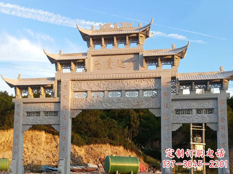 许昌海北石雕牌坊——高品质定制雕塑