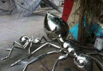 许昌中领雕塑|不锈钢蚂蚁雕塑