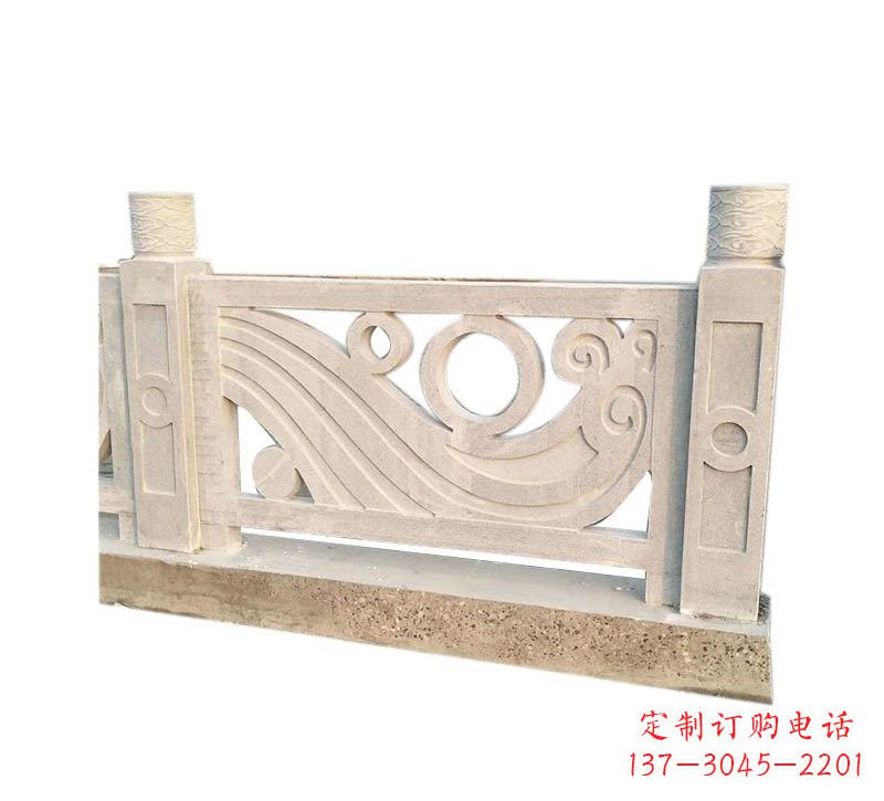 许昌精美石栏板雕塑,点缀河边桥梁的美丽