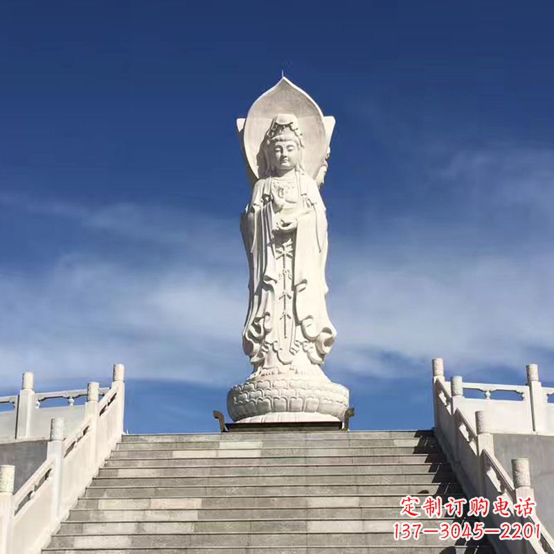 许昌专业定制三面观音石雕景观雕塑