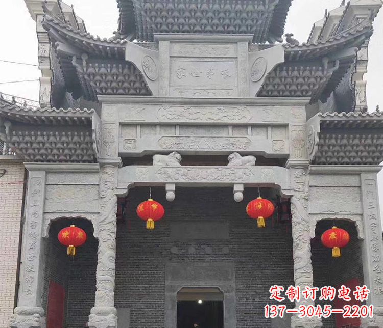 许昌中领雕塑:专业定制牌坊石雕