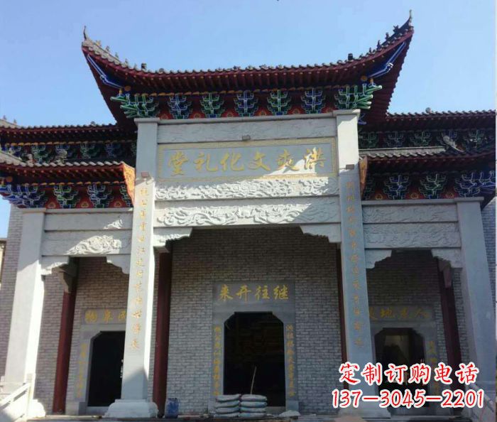 许昌景区三门石雕牌楼 (4)