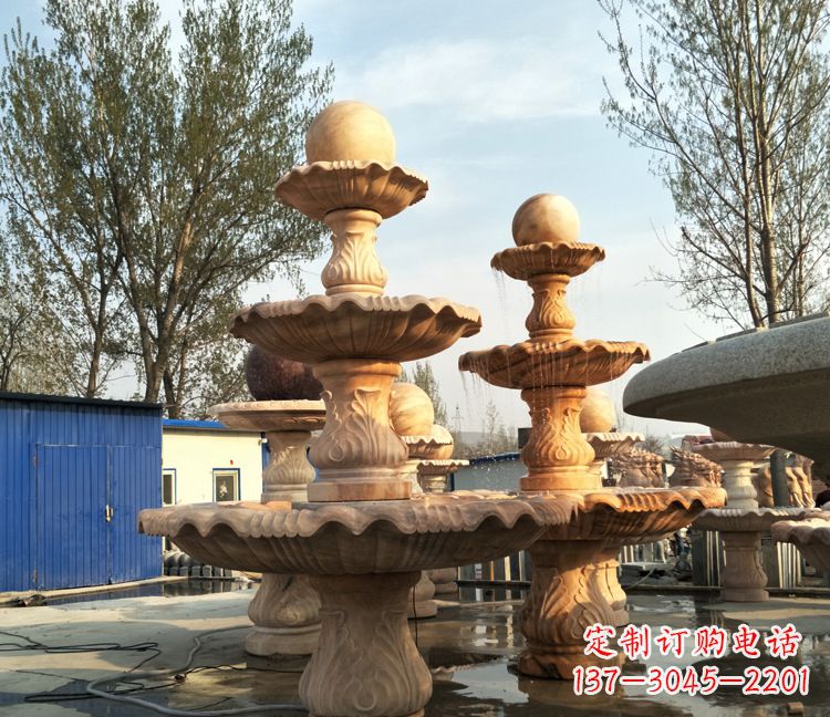 许昌九龙戏珠石雕喷泉