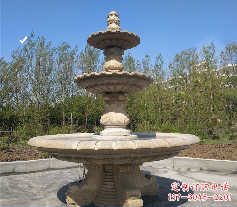 许昌九龙浴太子喷泉石雕