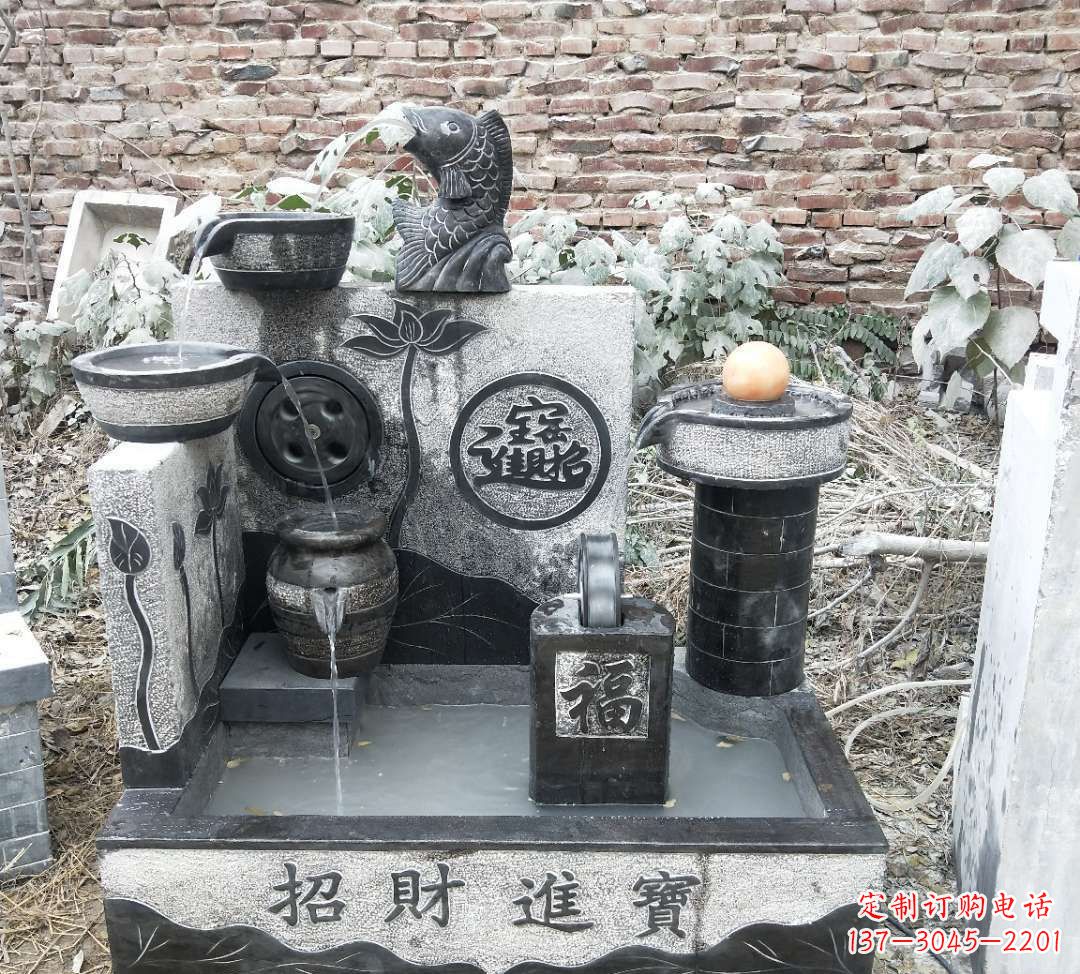 许昌领雕水池雕塑:定制你的招财水池