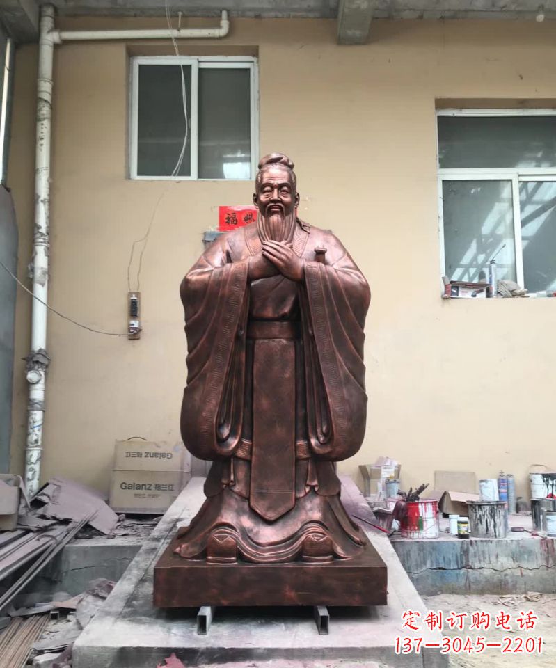 许昌传承中华文化精髓,尊崇古代伟大思想家——中领雕塑定制孔子雕塑