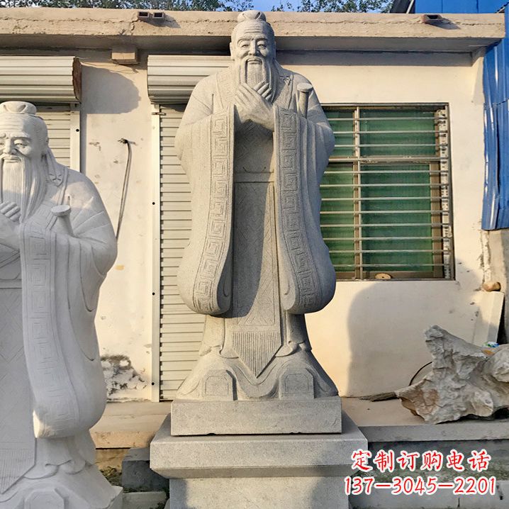 许昌用砂岩浮雕铸造大师级精美孔子雕塑