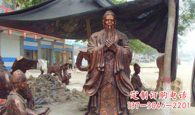 许昌老子古代名人铜雕